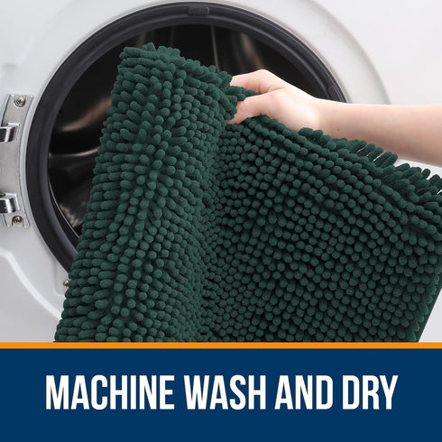 OLANLY 30x20 Bathroom Rugs, Extra Soft Absorbent Chenille Mats, Non-Slip and Machine Washable