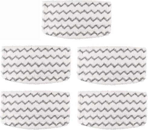 Aunifun 5 Packs Steam Mop Pads Replacement Hard Floor Cleaner for Vacuum Cleaner