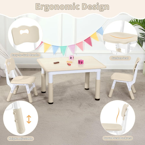 3 2-8, Set (2-Pack) GITAWUSA Adjustable Kids Chair, Level Height Adjustable Child Chair, Toddler Chairs for Children
