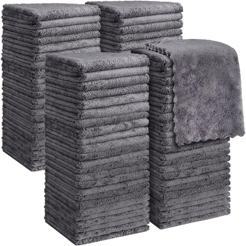 Orighty Washcloths 96 Pack, Ultra Soft Face Cloths 12 x 12 inch,