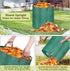3 Packs 72 Remiawy Reusable Yard Waste Bags, Gallons Lawn and Leaf Garden Bags with Reinforced Carry Handles Heavy Duty