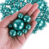 Super Z Outlet Elegant Glossy Polished Pearl Beads - 8 Ounce Pack, 70 Pieces for DIY Jewelry, Table Scatter, Wedding