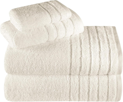 Towels Beyond - Luxury 4 Piece Towels Set, Made with 100% Turkish