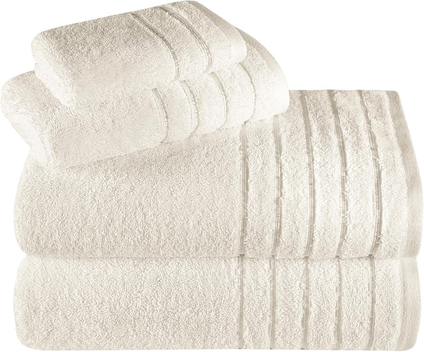 Towels Beyond - Luxury 4 Piece Towels Set, Made with 100% Turkish