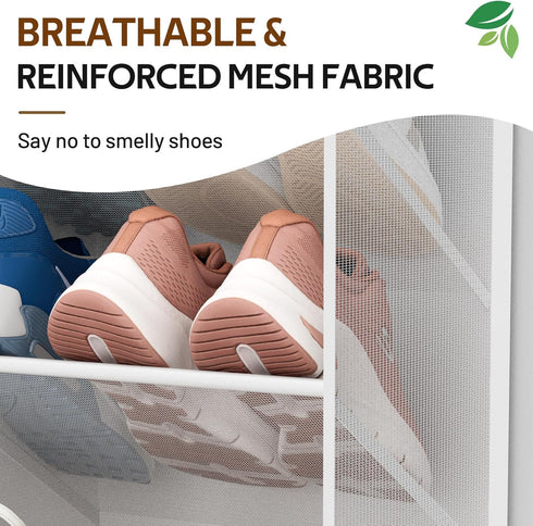 30 Closet 10 71") MISSLO Pairs Over the Door Shoe Organizer Breathable Mesh Hanging Shoe Rack for Storage with Wide