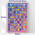 Gift Republic 100 Family Activities Scratch Off Poster, Things to Do with Activity Ideas Wall Art Bucket List