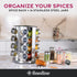 16 Pack FineDine: Stainless steel round spice rack