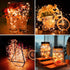 24 Pack 7ft 20 3 ZGWJ Halloween Fairy Lights Battery Operated, Mini LED Halloween Fairy String Lights Silver Wire Modes