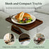 13.75 9.5inch, Shamrock Home Bamboo Trayble Couch Arm Table, Clip On Tray Sofa Table for Couches. Sofa Arm Tray