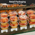 EUSOAR Disposable Ramekins Aluminum Foil, Gold 25 Packs 5oz Baking Cups with Lids for Mini Muffins