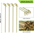 100 PCS Natural Bamboo Cocktail Picks, 4.7 Inch Toothpicks for Appetizers, Fancy Tooth Picks for Party Supplies