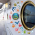 24 Pcs Cruise Door Decorations, Magnetic Ocean Sea Animals Stickers for Refrigerator and Party