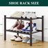 2 Closet, Smiry Shoe Rack, Tier Small Bamboo Shoe Organizer, Stackable Free Standing Wooden Shoe Storage Shelf