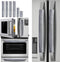 Set of 6 Washable Velvet Fabric Refrigerator Door Handle Covers, Silver Grey for Fridge Microwave Stove Dishwasher