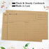 LotFancy Recipe Cards: 4x6 Inch, 60 Count, Double Sided Blank Recipe Cardstock, Vintage Index Cards