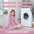 JOPJOLIW 30"X50" Rainbow Girls Hooded Bath Towel, Hooded Towel for Toddlers, Girls Beach Towel with Hood, Wearable