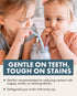 Nightingale Reusable Silicone Straws - Set of 6 Bendy Drinking Straws with Cleaning Brush, Collapsible Travel Straw