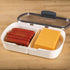 ProKeeper Split Deli Food Storage Container, Air-Tight Silicone Seal and Dry Erase Compatible Lid, 11.75