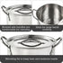 IMUSA 8 Quart Stainless Steel Stock Pot with Lid, Silver by Imusa