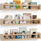 G&W Gruwald Nursery Book Shelves, Set of 3, Wall Bookshelf, Book Shelf for Kids