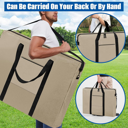 600D 36" 30" x4.7 6FT SIRUITON Folding Table Storage Bag, Portable WaterProof Carry Bag for Folding Picnic/Camp Tables