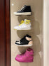 12 Pack IEEK Floating Shoe Display Shelf,Clear Acrylic Floating Shelves for Sneaker Collection Levitating Acrylic Shoe