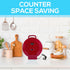 Courant Pizza Maker, 12 Inch Pizzas Machine with Cool-Touch Handle, Non-Stick Plates, Electric Countertop Oven for Home