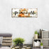 Pumpkin Canvas Wall Art, Rustic Farmhouse Fall Picture for Kitchen Dinner Room, Thanksgiving Halloween Decor 6x17"