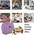 Joymee Insulated Lunch Bag for Women, Reusable Leakproof Cooler Tote with Bottle Holder and Side Pockets