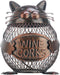 Tooarts Practical Kitten Wine Cork Container, Iron Piggy Bank Home Decoration Gift