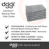 91% 6 7x9 Oggi Bambou Odor-Free Kitchen Washcloths - Natural Kitchen Dish Cloths, Bamboo-Derived Rayon Cellulose Fiber