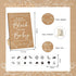 AryiHitt 141 Set 100 20 Pcs Baby Shower Game Sign Includes Decorative Square Signs DIY Blank Wooden Blocks Paint