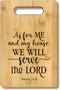 Christian Gifts For Women, As For Me And My House We Will Serve Bamboo Cutting Board Decor