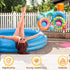 71" 47" 20 Nigelia * Pool Float Toy Storage Net, Extra Large Hanging Elastic Mesh Pool Float Holderwith Hooks