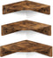 Homode Corner Shelf Wall Mount, Set of 3 Floating Corner Shelves with