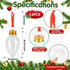FOIMAS 12 Pack Booze Bulb Booze Christmas Balls,Fillable Light Ball Tree Hanging Ornaments Clear Plastic Pendant Ball