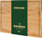 Kikcoin Bamboo Cutting Board, Extra Large Wood Cutting Board with Deep Juice Groove and Handle, 17.6" x 12"