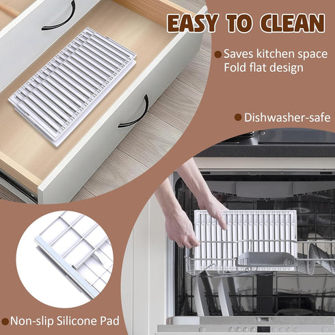 Bread Slicer for Homemade Bread, Adjustable Thickness Slicing Guide, Foldable Portable Bread Cutter Suitability
