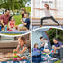 Supfitness (60"x 80") Sandproof,3-Layer Packable Extra Large Picnic Blankets Waterproof Foldable Beach Blanket