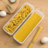 2Pcs Pasta Storage Container, Kitchen Spaghetti Food Storage Box with Lid for Noodles, Pasta, Eggs, Fruits Snacks