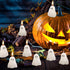 EBaokuup 10 2'' 1.6'' PCS X Halloween Ghost Candles, Ghost Shaped Decor Candles, Fun Face Spooky Burning Candle