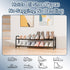 2 Closet, ENJOYBASICS Expandable Shoe Rack, Tier Adjustable Shoe Organizer Shelf for Black Metal Free Standing Shoe