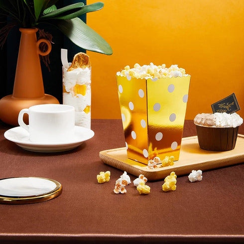 80 Pcs Artificial Resin Popcorn Miniature Figurines, Faux Popcorn with Box for Party DIY Photo Props