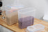 Set 2 Basicwise Large BPA-Free Plastic Food Cereal Containers, Airtight Spout Lid