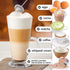 Zulay Kitchen Powerful Milk Frother Wand, Mini Handheld Stainless Steel Drink Mixer for Coffee, Lattes, Black/Copper