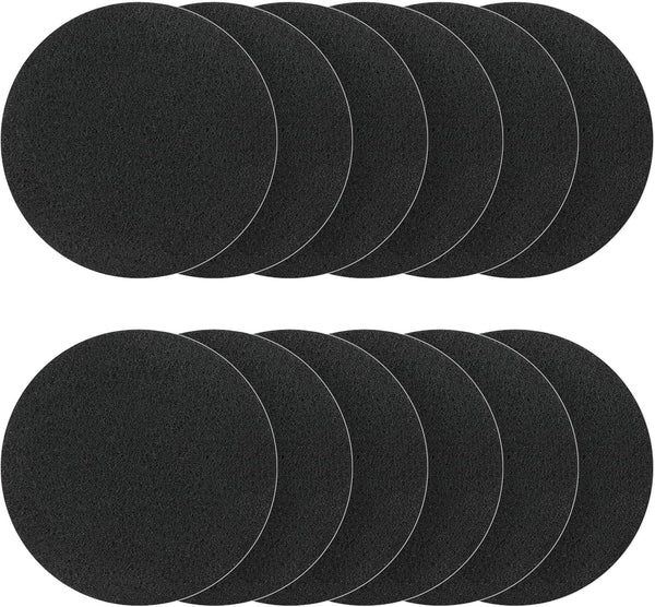 12-Pack 6.7 Inch Compost Bin Charcoal Filters for Kitchen Compost Bucket, Replacement Filter for Countertop Pail