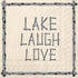 Boston International 20 Count Cocktail Napkins, 3-Ply, Lake Laugh Love, 5" x 5"