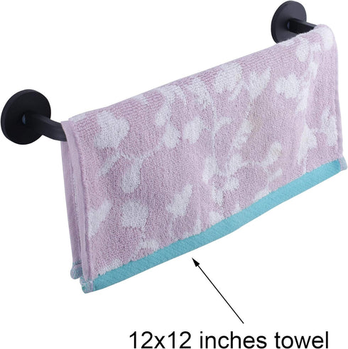 Magnetic Towel Bar for Refrigerator, Kitchen Towel Holder Hook for Fridge, Black 1 Pack