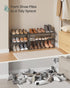 2-Tier 6-9 11.8 26.8 14.6 Inches, ULSA202B01 SONGMICS Shoe Rack, Shoe Organizer, Metal Storage Shelf, Upright or Upside