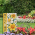 Welcome Spring Summer Floral Flower Garden Flag, Yellow Daffodil Eucalyptus Leaves Yard Decor 12 x 18